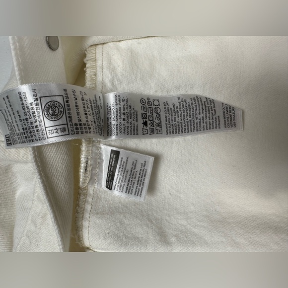 New Levis Jacket Mens Denim Trucker Jacket Jeans White Standard Size 2XL - Picture 11 of 12